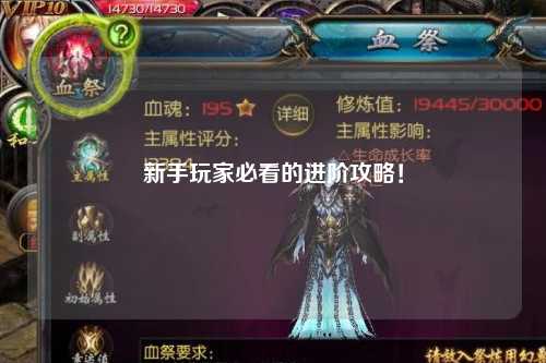 新手玩家必看的进阶攻略！