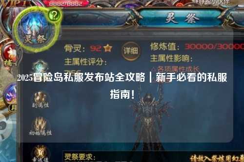 2025冒险岛私服发布站全攻略｜新手必看的私服指南！