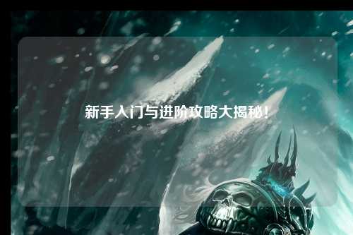 新手入门与进阶攻略大揭秘！
