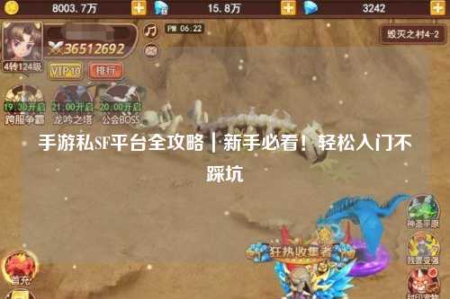 手游私SF平台全攻略｜新手必看！轻松入门不踩坑